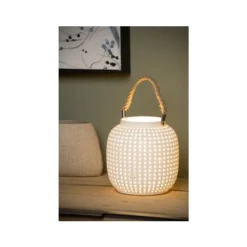 Lucide SAFIYA - Tafellamp - Ø 16,5 cm - 1xE14 - Wit Discount