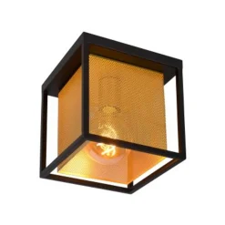 Lucide SANSA - Plafonnière - 1xE27 - Zwart Best