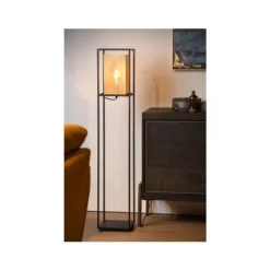 Lucide SANSA - Vloerlamp - 1xE27 - Zwart Outlet