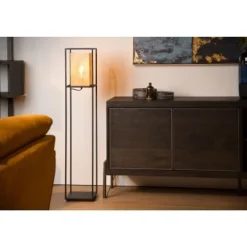Lucide SANSA - Vloerlamp - 1xE27 - Zwart Outlet