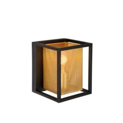 Lucide SANSA - Wandlamp - 1xE27 - Zwart Hot