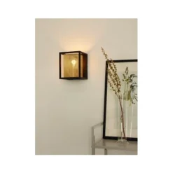 Lucide SANSA - Wandlamp - 1xE27 - Zwart Hot