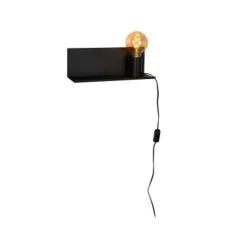 Lucide SEBO - Bedlamp - 1xE27 - Zwart Hot