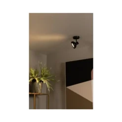 Lucide SENSAS Plafondspot-Zwart-1xGU10 (ES111)-12W-Staal Discount