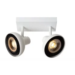 Lucide SENSAS Plafondspot-Wit-2xGU10 (ES111)-12W-Staal Sale