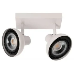 Lucide SENSAS Plafondspot-Wit-2xGU10 (ES111)-12W-Staal Sale