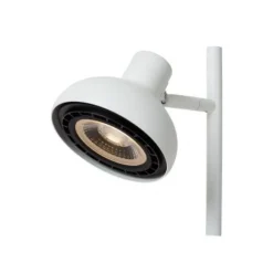 Lucide SENSAS Tafellamp-Wit-Ø18-1xGU10 (ES111)-12W-Staal Discount