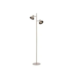 Lucide SENSAS Vloerlamp-Beige-2xGU10 (ES111)-12W-Staal Clearance