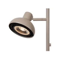 Lucide SENSAS Vloerlamp-Beige-2xGU10 (ES111)-12W-Staal Clearance