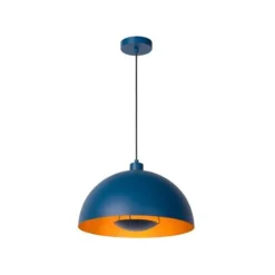 Lucide SIEMON - Hanglamp - Ø 40 cm - 1xE27 - Blauw Hot