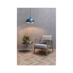 Lucide SIEMON - Hanglamp - Ø 40 cm - 1xE27 - Blauw Hot