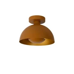 Lucide SIEMON - Plafonnière - Ø 25 cm - 1xE27 - Okergeel Discount