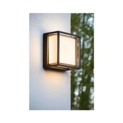 Lucide SINGA LED - Wandlamp Buiten - LED - 1x10W 2700K - IP54 - Zwart New