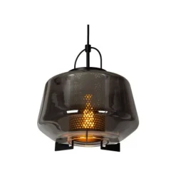 Lucide SISKA Hanglamp-Fumé-1xE27-40W-Glas Discount