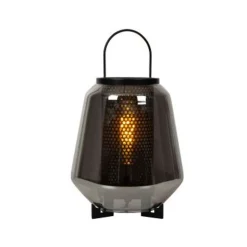 Lucide SISKA Tafellamp-Fumé-1xE27-40W-Glas Clearance