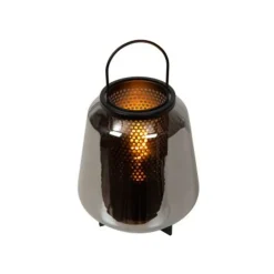 Lucide SISKA Tafellamp-Fumé-1xE27-40W-Glas Clearance