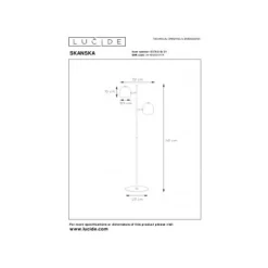 Lucide SKANSKA - Vloerlamp - LED Dimb. - 2x5W 3000K - Wit Outlet