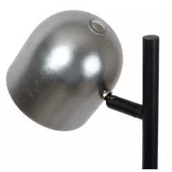 Lucide SKANSKA RECH - Oplaadbare Vloerlamp Binnen/Buiten - Accu/Batterij - Ø 23 cm - LED Dimb. - CCT - 1x3W 3000K/6000K - IP44 - Grijs ijzer