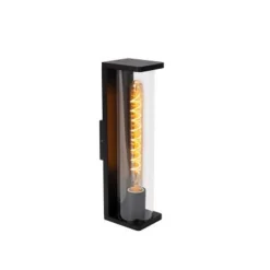 Lucide SLIGO Wandlamp Buiten-Zwart-1xE27-15W-IP54-PVC Best