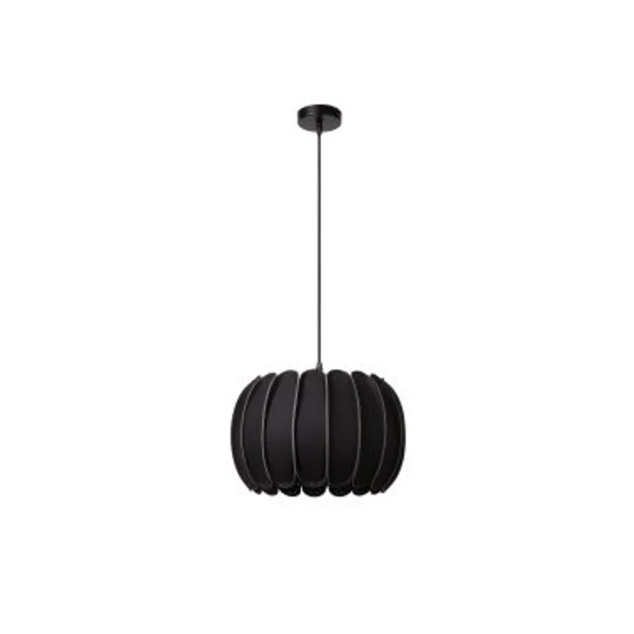 Lucide SPENCER Hanglamp-Zwart-Ø30-1xE27-40W-Vilt Outlet