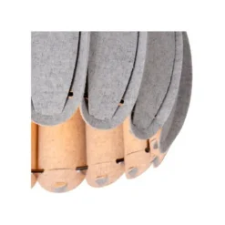 Lucide SPENCER Plafonnière-Grijs-Ø30-1xE27-40W-Vilt Hot