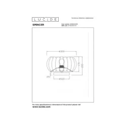 Lucide SPENCER Tafellamp-Grijs-Ø30-1xE27-40W-Vilt Discount