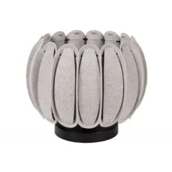 Lucide SPENCER Tafellamp-Grijs-Ø30-1xE27-40W-Vilt Discount