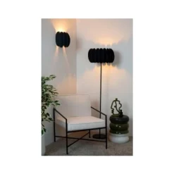 Lucide SPENCER Wandlamp-Zwart-1xE27-40W-Vilt Hot