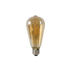 Lucide ST64 - Filament lamp - Ø 6,4 cm - LED Dimb. - E27 - 1x5W 2700K - Amber Best