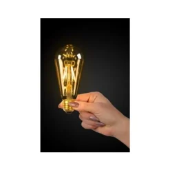 Lucide ST64 - Filament lamp - Ø 6,4 cm - LED Dimb. - E27 - 1x5W 2700K - Amber Best