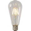 Lucide ST64 - Filament lamp - Ø 6,4 cm - LED Dimb. - E27 - 1x5W 2700K - Transparant New