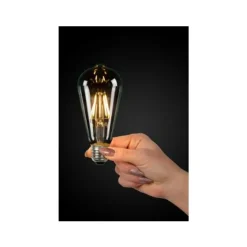 Lucide ST64 - Filament lamp - Ø 6,4 cm - LED Dimb. - E27 - 1x5W 2700K - Transparant New