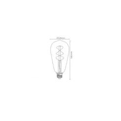 Lucide ST64 TWILIGHT SENSOR - Filament lamp Buiten - Ø 6,4 cm - LED - E27 - 1x4W 2200K - Amber New