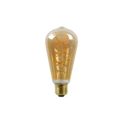 Lucide ST64 TWILIGHT SENSOR - Filament lamp Buiten - Ø 6,4 cm - LED - E27 - 1x4W 2200K - Amber New