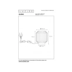 Lucide SUENO - Tafellamp - Ø 13 cm - 1xE14 - Wit Sale