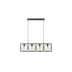 Lucide SUUS Hanglamp-Zwart-4xE27-40W-Metaal Hot