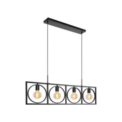 Lucide SUUS Hanglamp-Zwart-4xE27-40W-Metaal Hot
