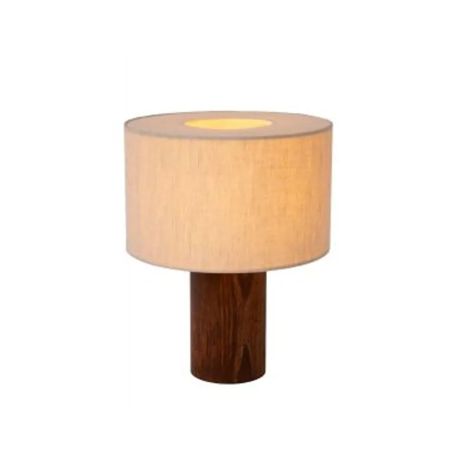 Lucide TACHINA Tafellamp-Nature.-1xE14-240W-Linnen