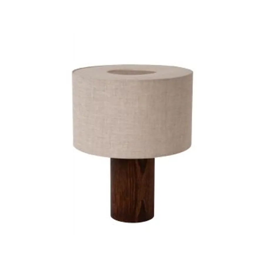 Lucide TACHINA Tafellamp-Nature.-1xE14-240W-Linnen