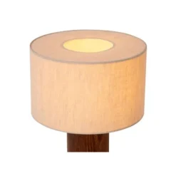 Lucide TACHINA Tafellamp-Nature.-1xE14-240W-Linnen