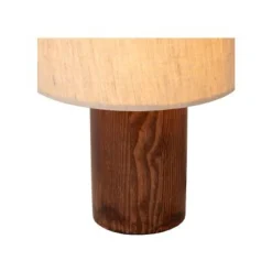 Lucide TACHINA Tafellamp-Nature.-1xE14-240W-Linnen New