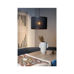 Lucide TAGALOG Hanglamp-Zwart-Ø40-1xE27-40W-Bamboe Best