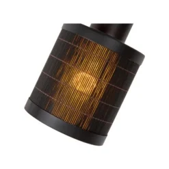 Lucide TAGALOG Plafondspot-Zwart-2xE27-40W-Bamboe Sale