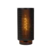 Lucide TAGALOG Tafellamp-Zwart-Ø15-1xE27-40W-Bamboe Sale