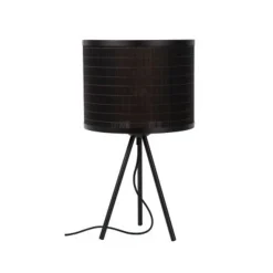Lucide TAGALOG Tafellamp-Zwart-Ø26-1xE27-40W-Bamboe Hot