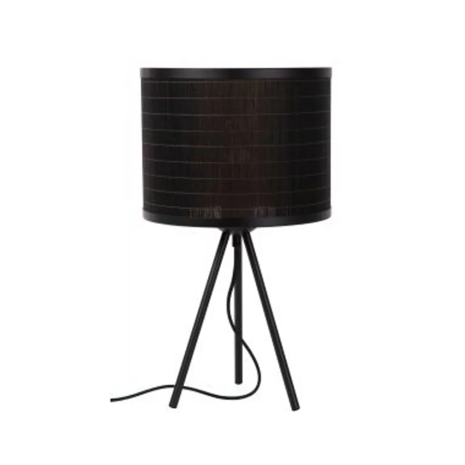 Lucide TAGALOG Tafellamp-Zwart-Ø26-1xE27-40W-Bamboe Hot