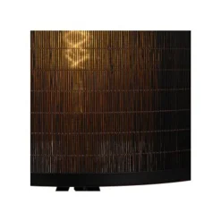 Lucide TAGALOG Vloerlamp-Zwart-Ø55-1xE27-40W-Bamboe Best
