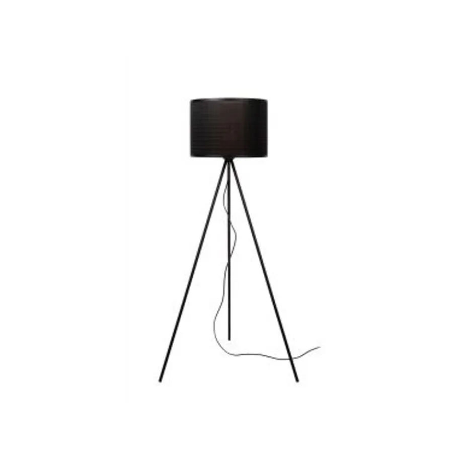 Lucide TAGALOG Vloerlamp-Zwart-Ø55-1xE27-40W-Bamboe Best