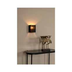 Lucide TAGALOG Wandlamp-Zwart-1xE27-40W-Bamboe Best