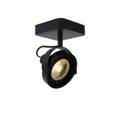 Lucide TALA LED - Plafondspot - LED Dim to warm - GU10 - 1x12W 2200K/3000K - Zwart Hot